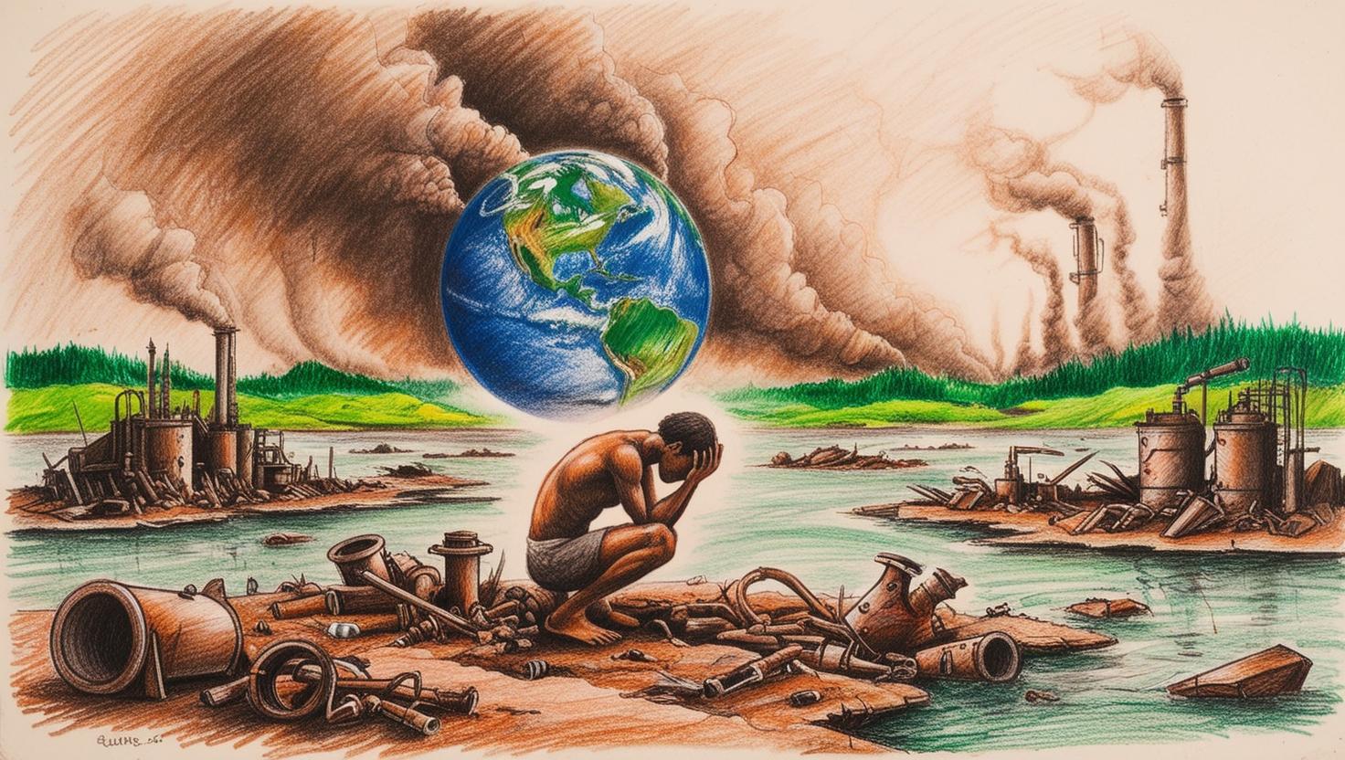 الكرة الأرضية والتلوث البيئي.. صراع الإنسان مع ذاته والكون