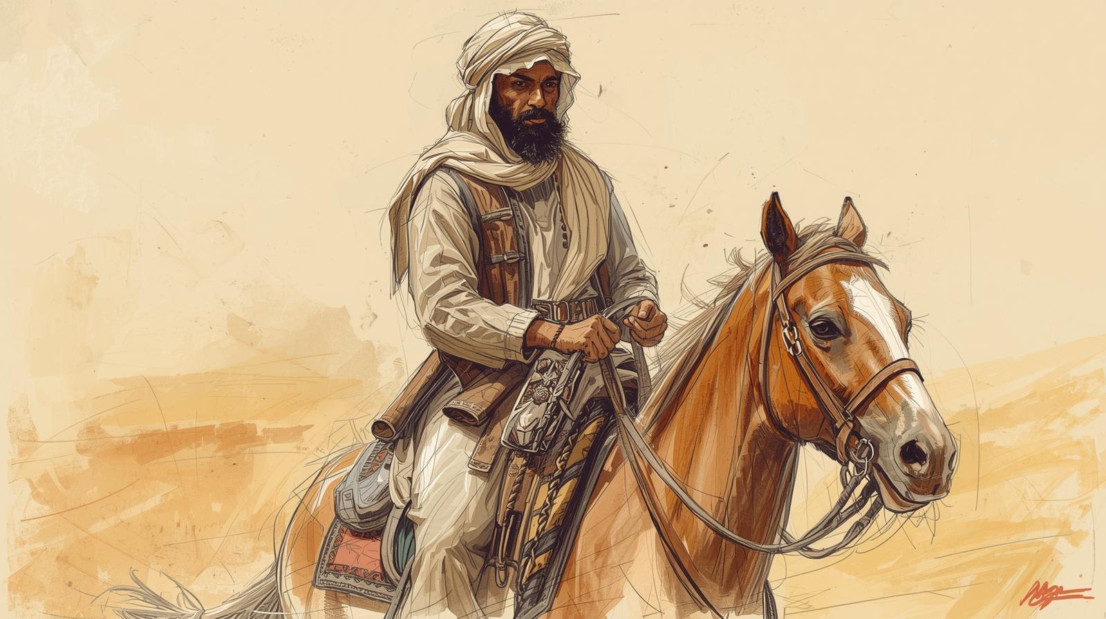 سراقة بن مالك: من مطاردة الوحي إلى ارتداء رمزه